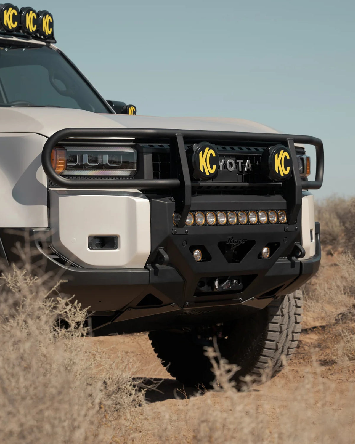 Rago Fabrication Low-Profile Front Bumper Brush Guard for Land Cruiser 250 Series (2024–Present)