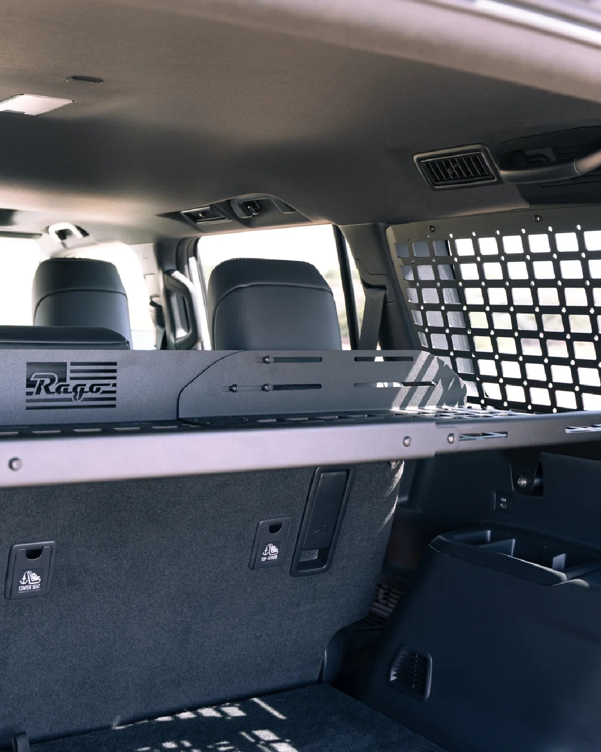 Rago Fabrication Rear Interior MOLLE Panel Shelf for Land Cruiser 250 Series (2024–Present)