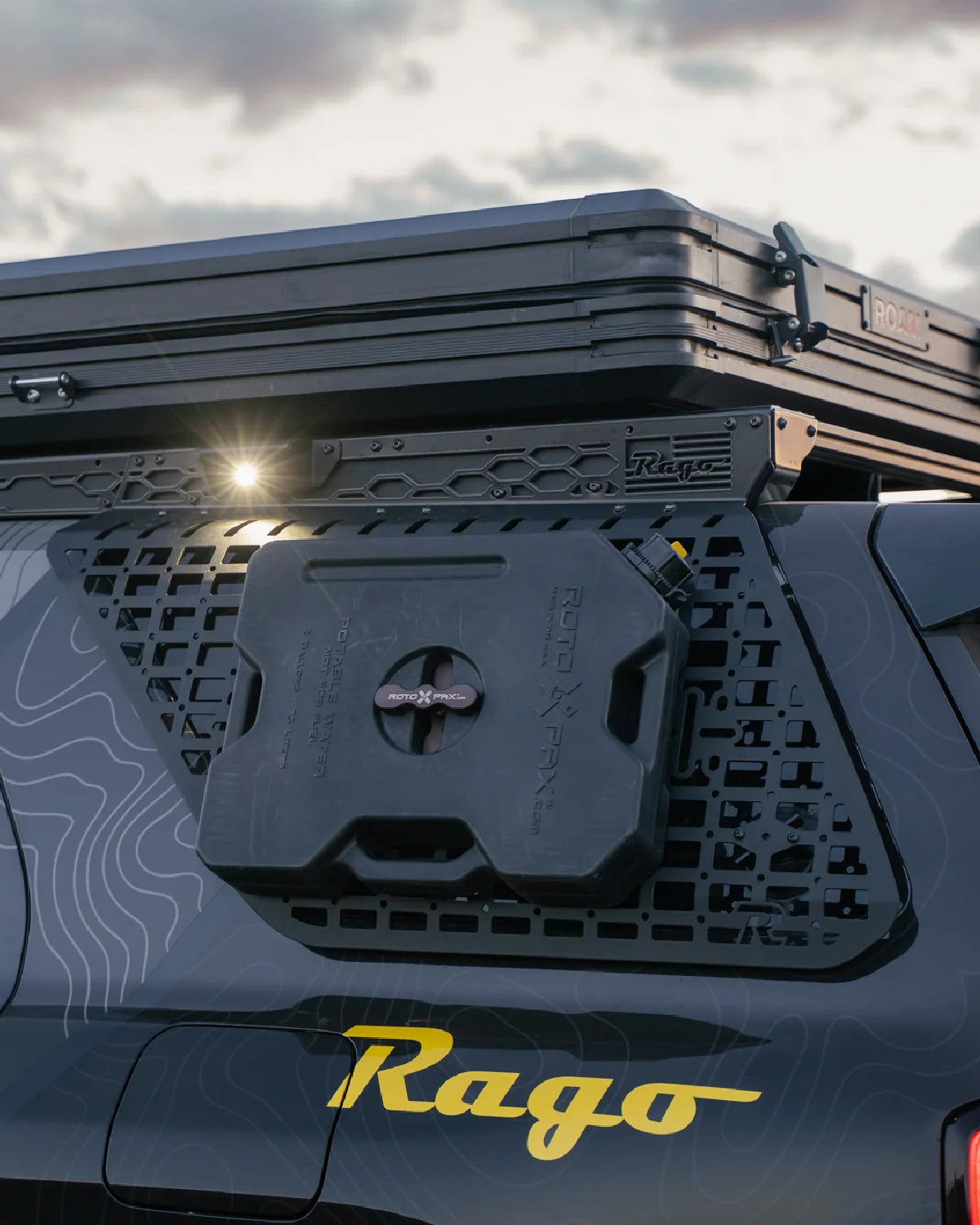 Rago Fabrication Driver's Side Rear Window Exterior MOLLE Panel for 6th-Gen 4Runner (2025–Present)