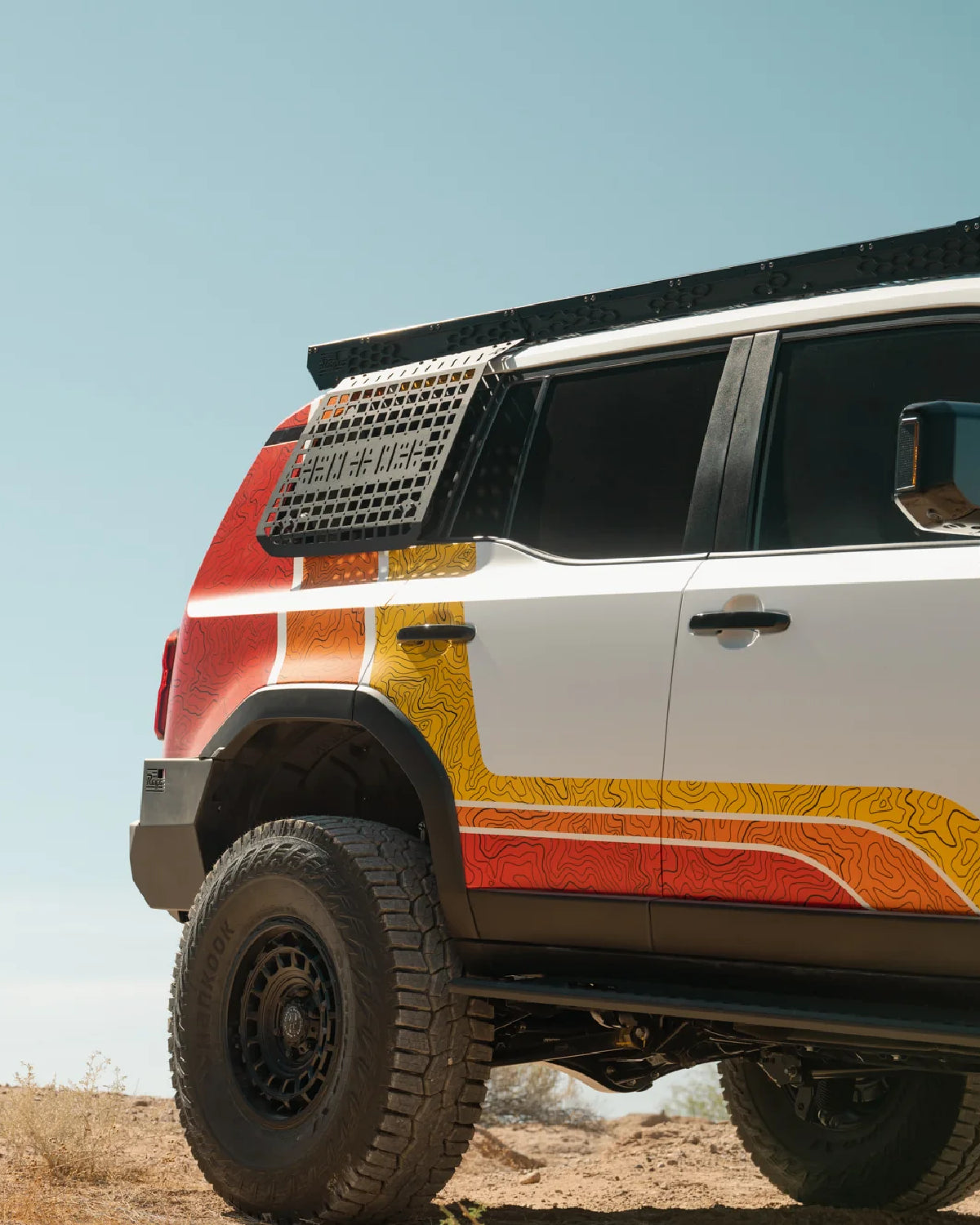 Rago Fabrication Passenger's Side Rear Window Exterior MOLLE Panels for Land Cruiser 250 Series (2024–Present)