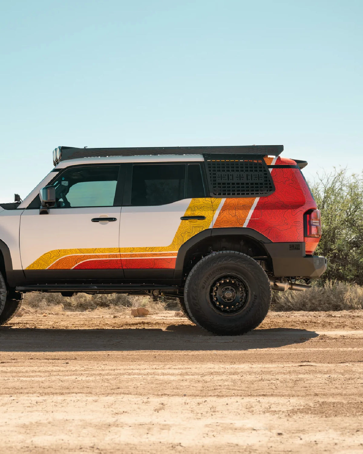 Rago Fabrication Driver's Side Rear Window Exterior MOLLE Panels for Land Cruiser 250 Series (2024–Present)