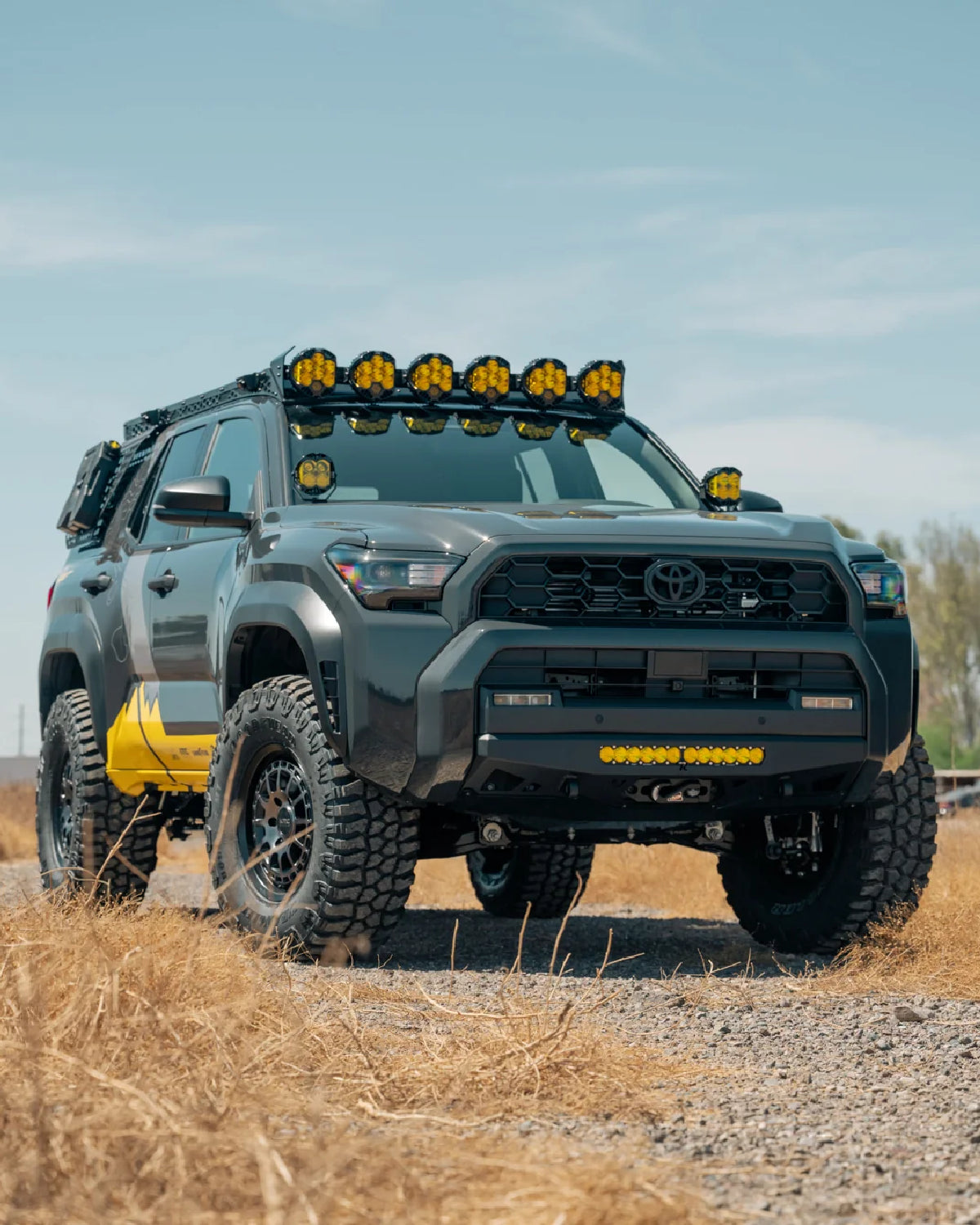 Rago Fabrication Roof Rack Baja Designs LP6 Light Pod Light Bar Mounting Bracket for 6th-Gen 4Runner (2025–Present)