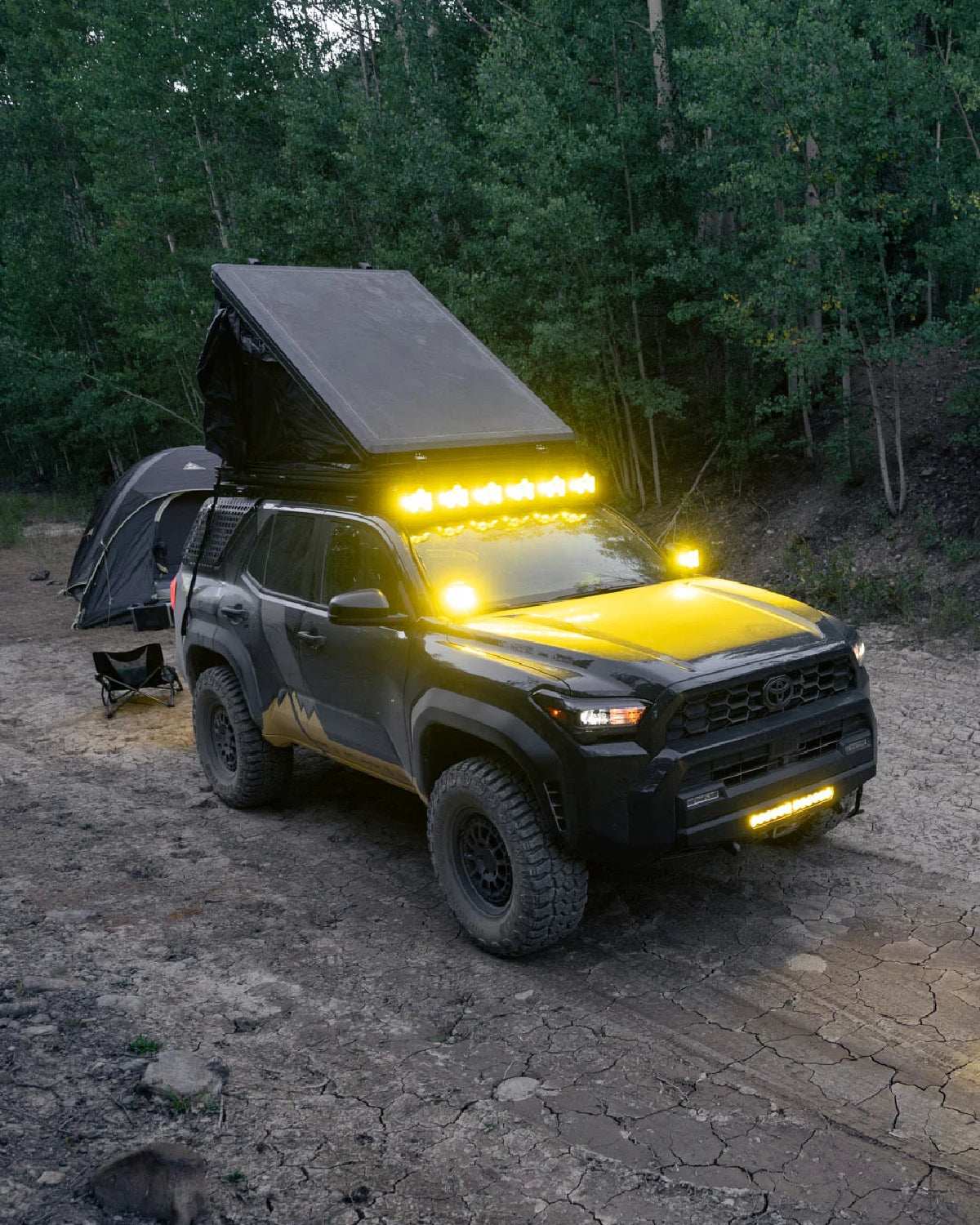 Rago Fabrication Roof Rack Baja Designs LP6 Light Pod Light Bar Mounting Bracket for 6th-Gen 4Runner (2025–Present)
