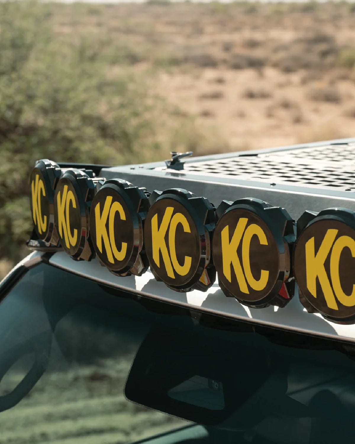 Rago Fabrication Roof Rack KC HiLiTES Light Pod Bar Mounting Bracket for Land Cruiser 250 Series (2024–Present)