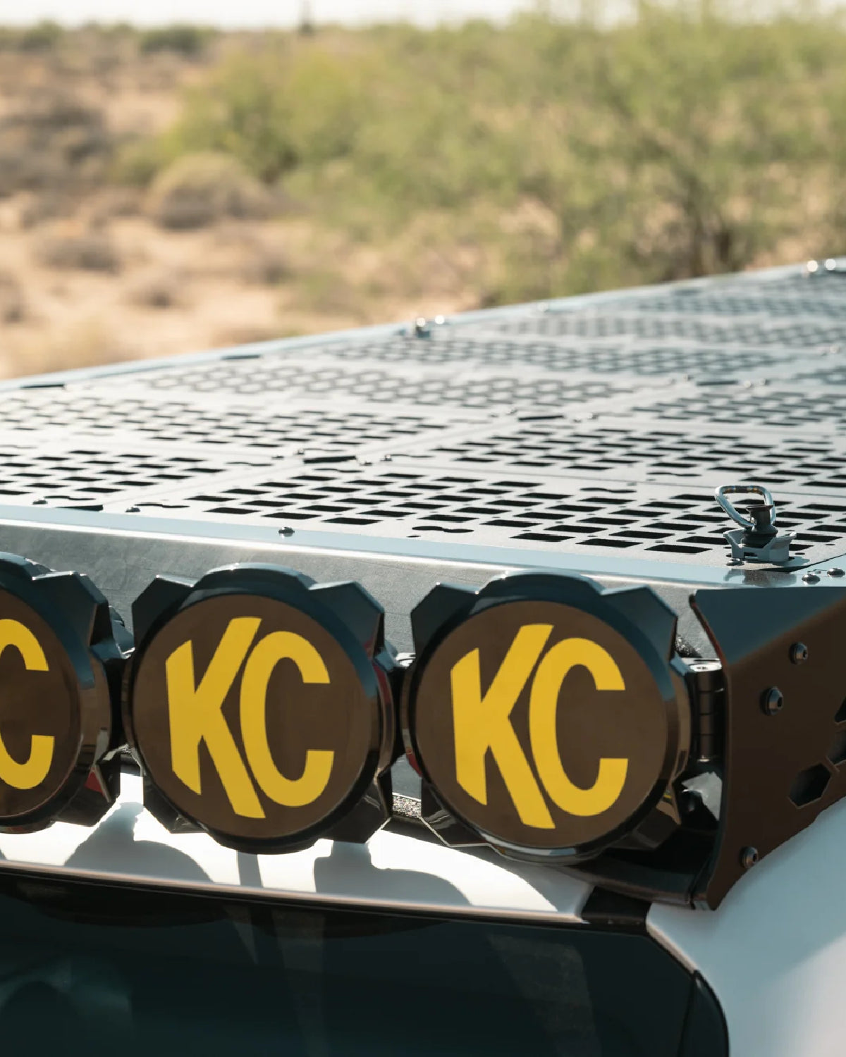 Rago Fabrication Roof Rack KC HiLiTES Light Pod Bar Mounting Bracket for Land Cruiser 250 Series (2024–Present)