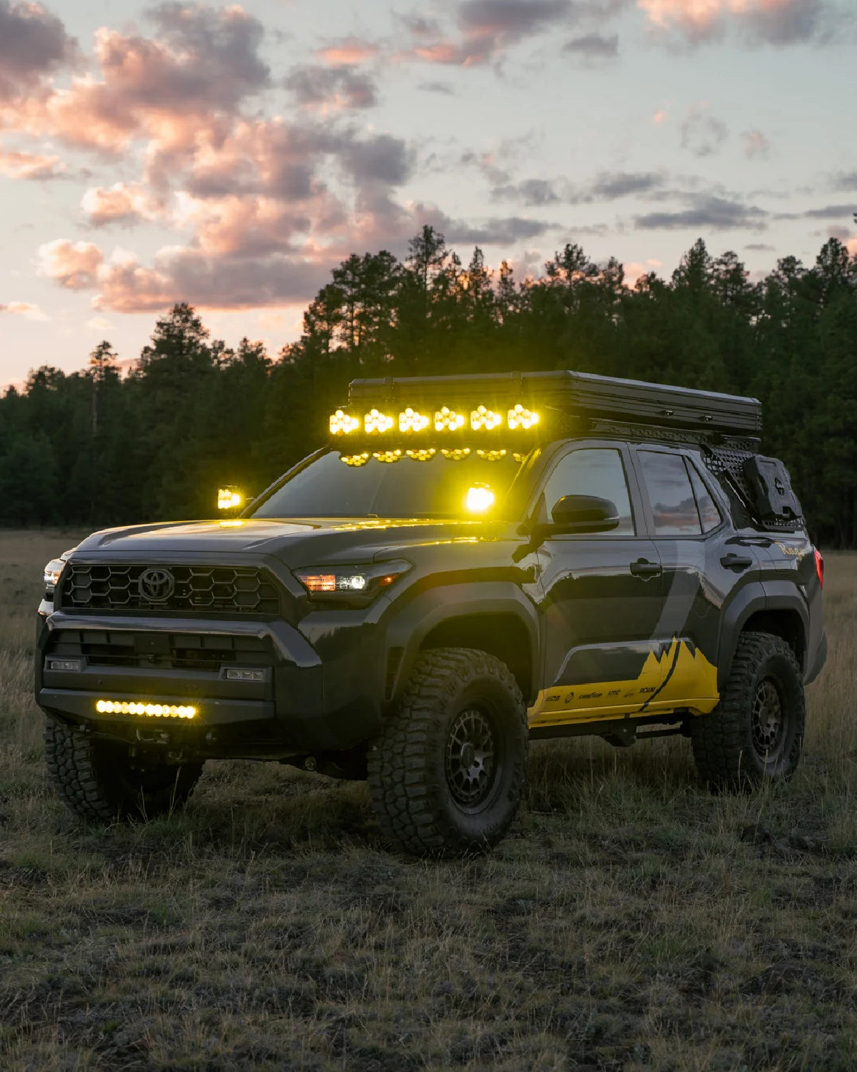 Rago Fabrication Roof Rack with 40 in Light Bar Cutout Front Fairing for 6th-Gen 4Runner (2025–Present)