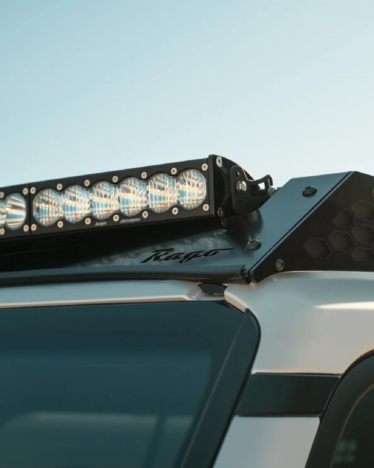 Rago Fabrication Roof Rack with 40 in Light Bar Cutout Front Fairing for Land Cruiser 250 Series (2024–Present)