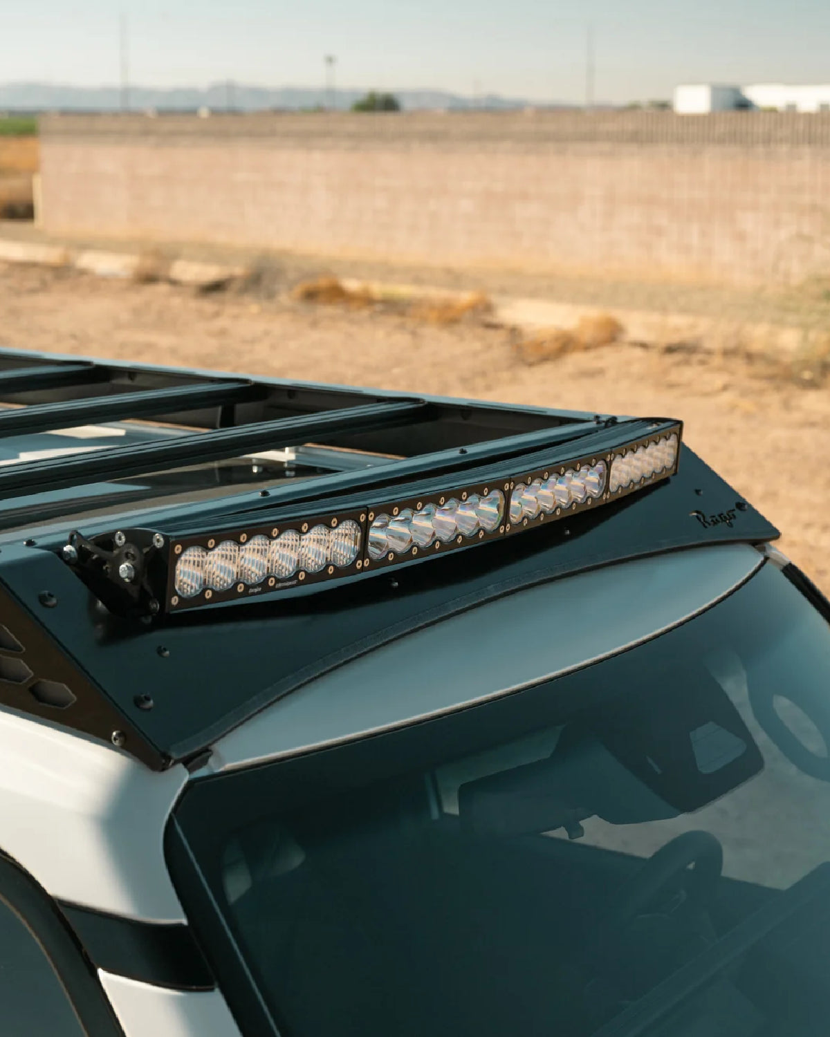 Rago Fabrication Roof Rack with 40 in Light Bar Cutout Front Fairing for Land Cruiser 250 Series (2024–Present)
