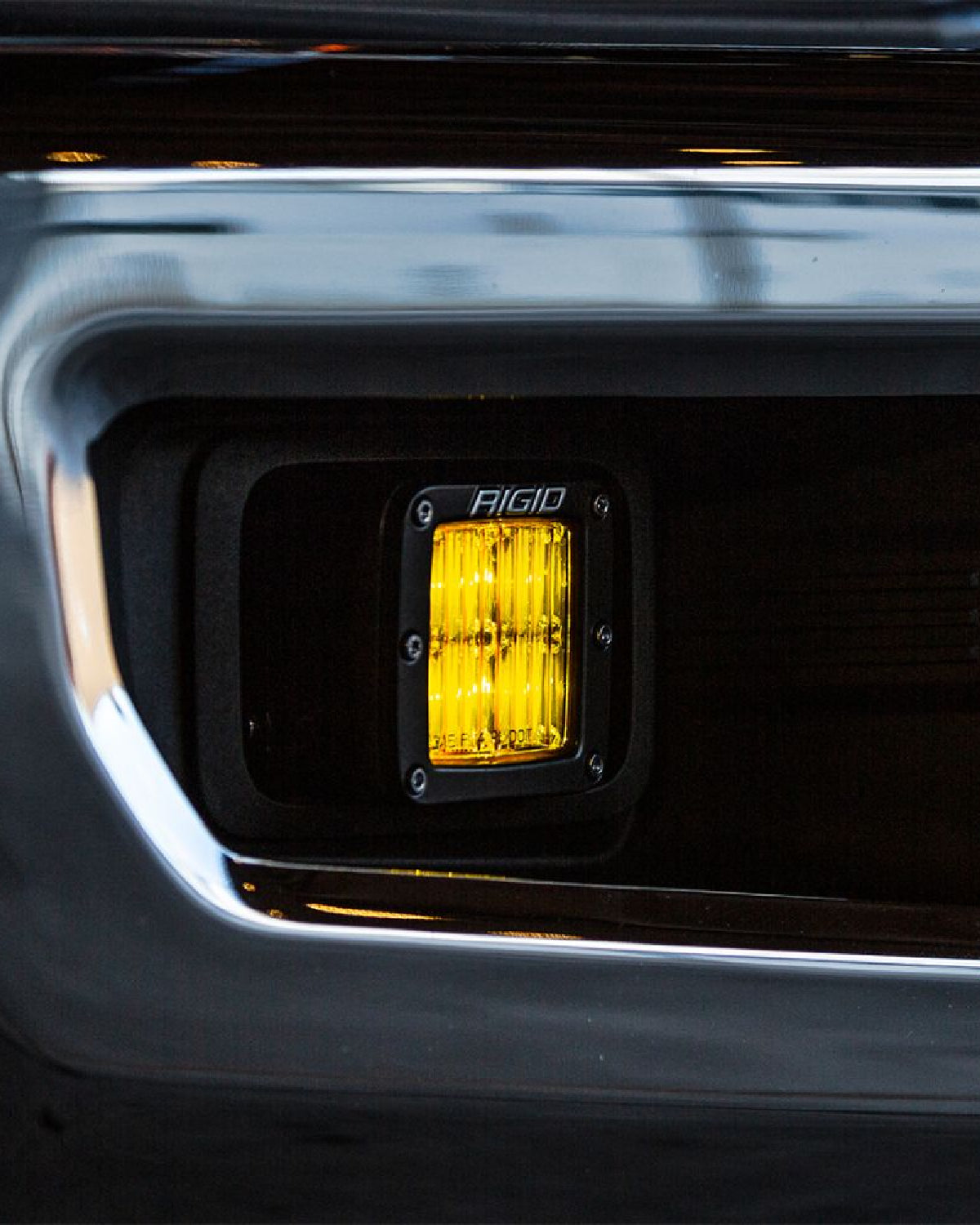 Rigid Industries D-Series Pro SAE LED Light Pods with Yellow SAE Fog Lens - Pair