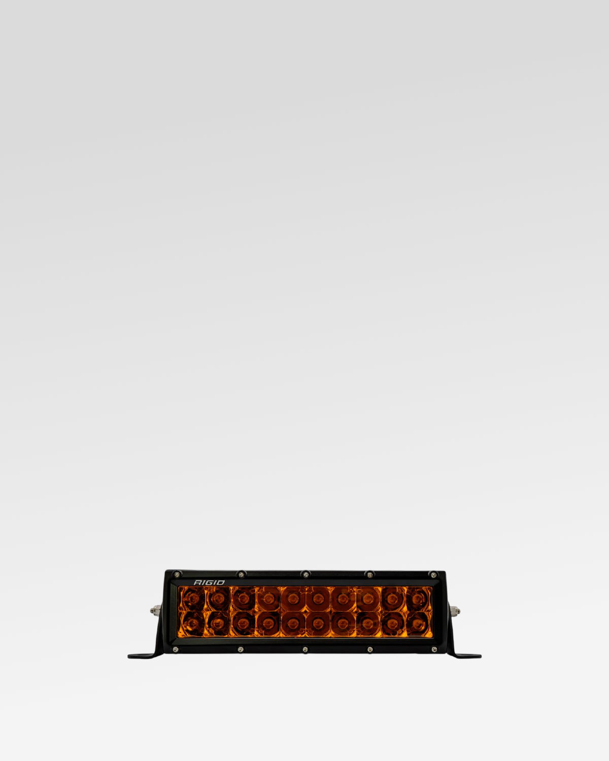 Rigid Industries E-Series 10 in Dual-Row LED Light Bar with Spot Beam Pattern and Amber Lens