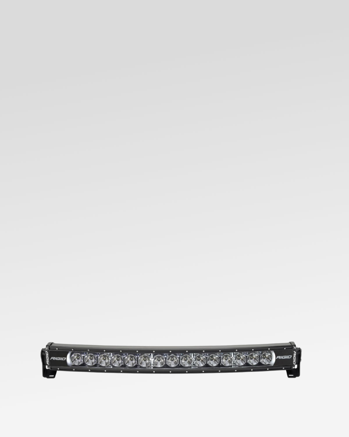 Rigid Industries Radiance 30 in Curved LED Light Bar with Spot-Driving Combo Beam Pattern, Clear Lens, and 7-Color Selectable Backlight