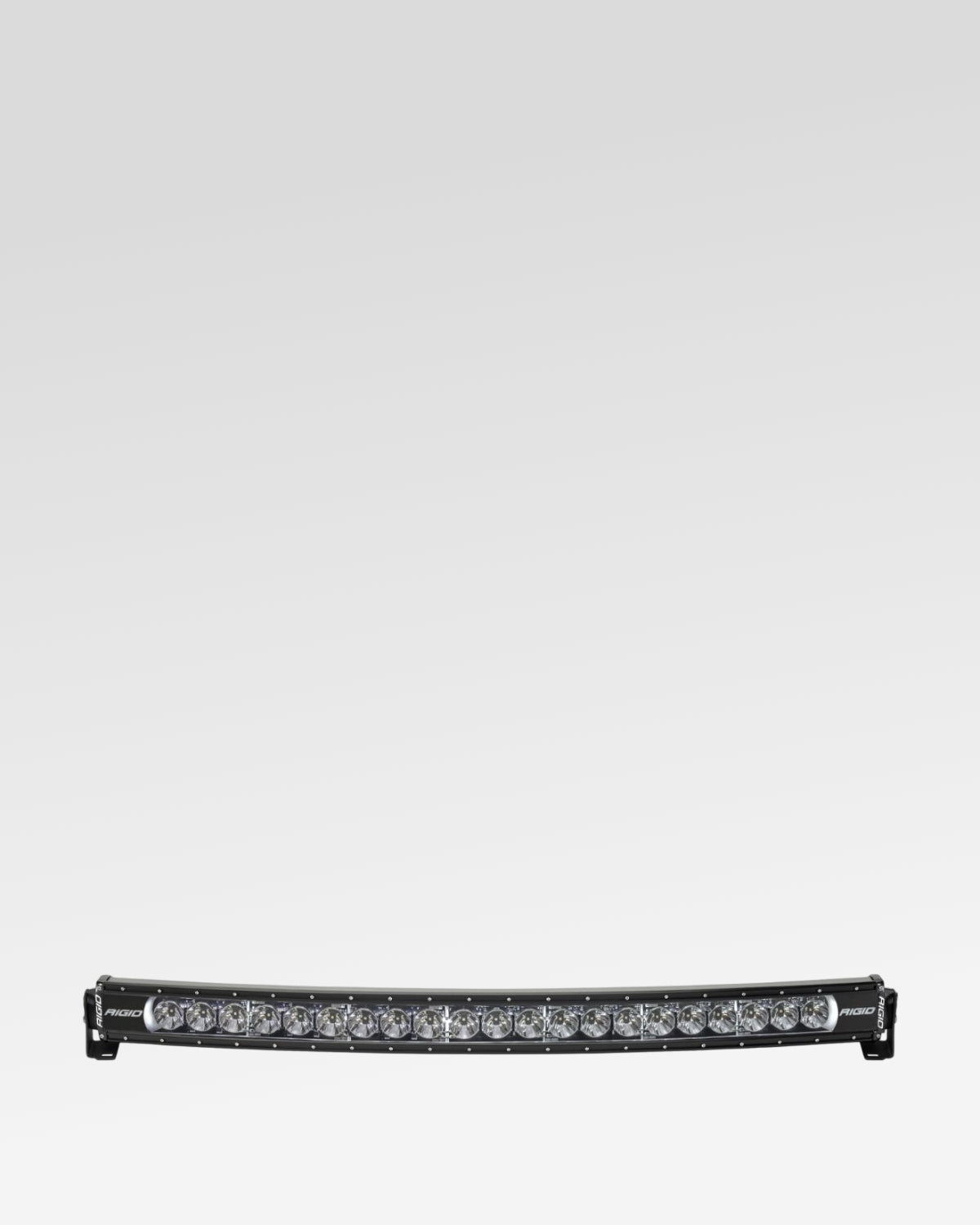 Rigid Industries Radiance 40 in Curved LED Light Bar with Spot-Driving Combo Beam Pattern, Clear Lens, and 7-Color Selectable Backlight