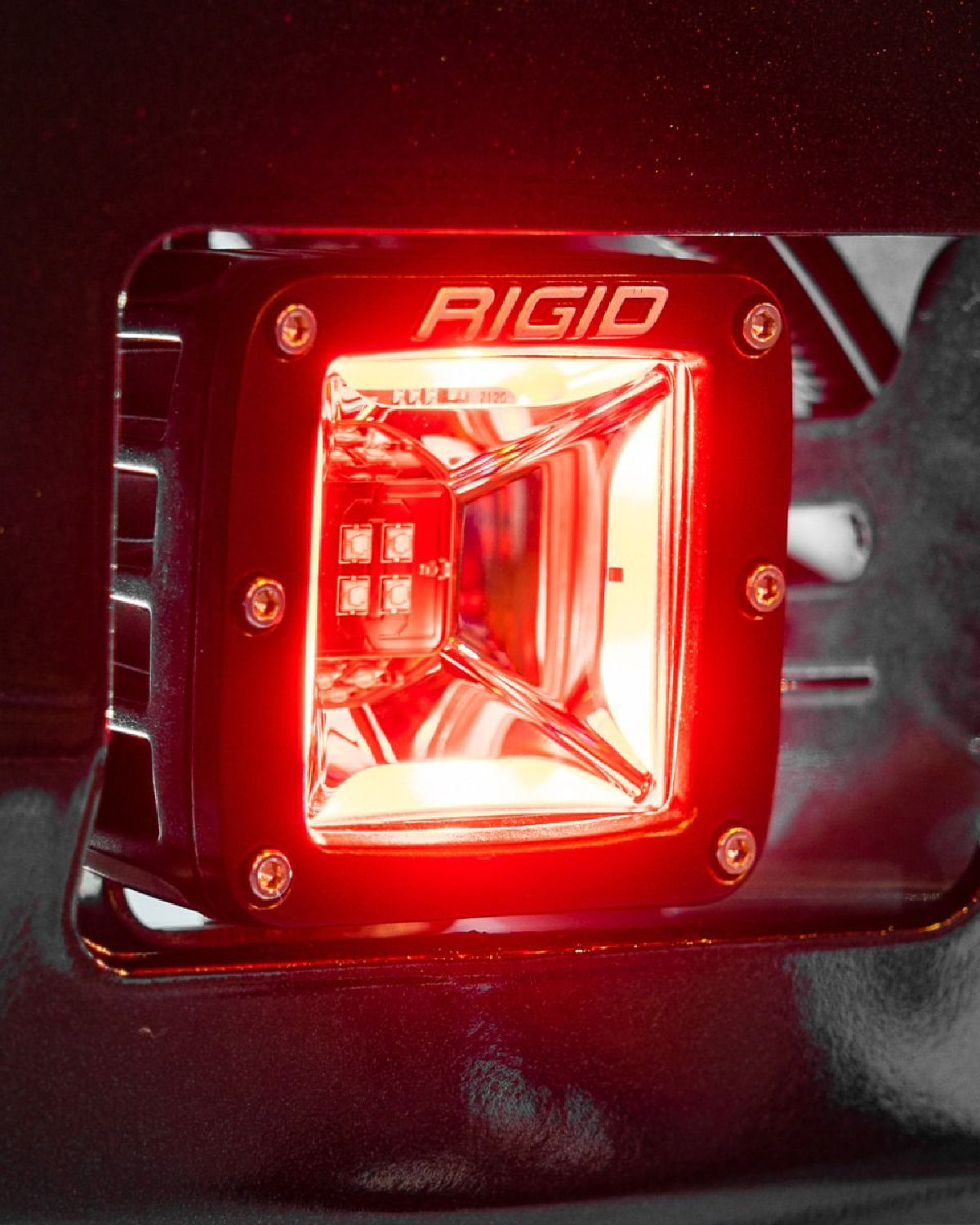 Rigid Industries Radiance LED Light Pods with Scene Beam Pattern, Clear Lens, and 7-Color Selectable Backlight - Pair