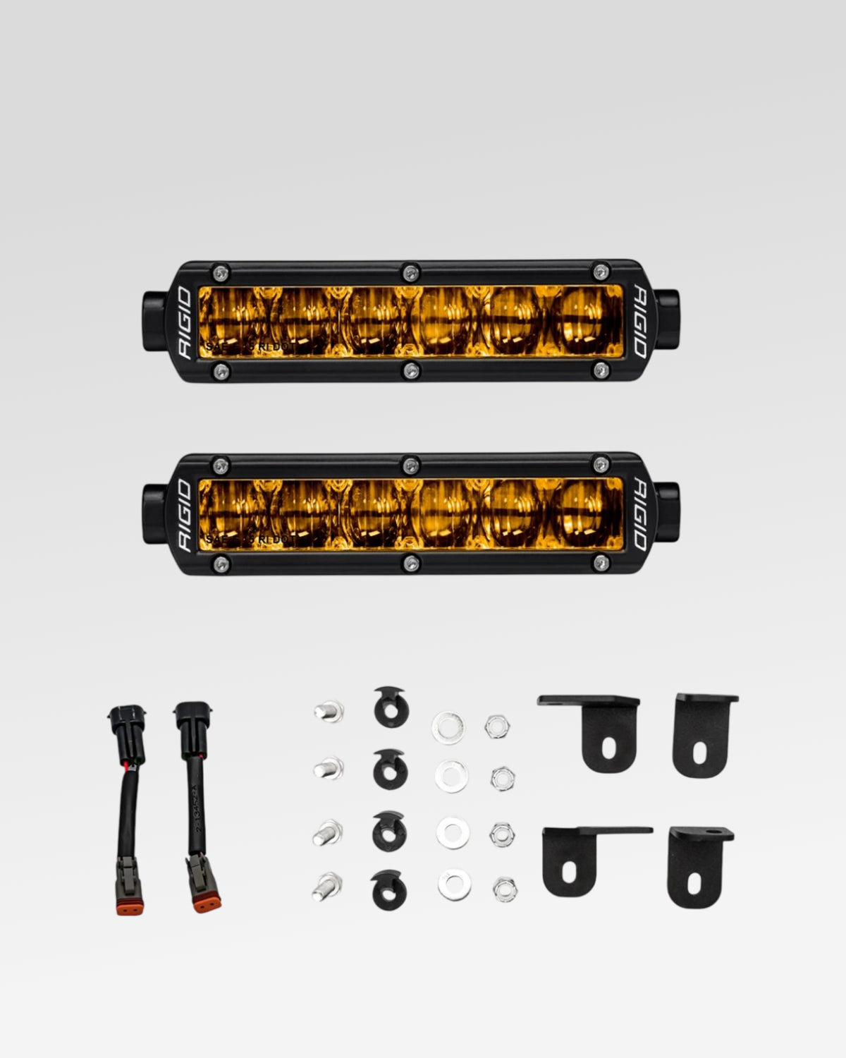 Rigid Industries SR-Series SAE Fog Light Kit with Yellow SAE Fog Lens for 3rd-Gen Tundra (2022–Present)