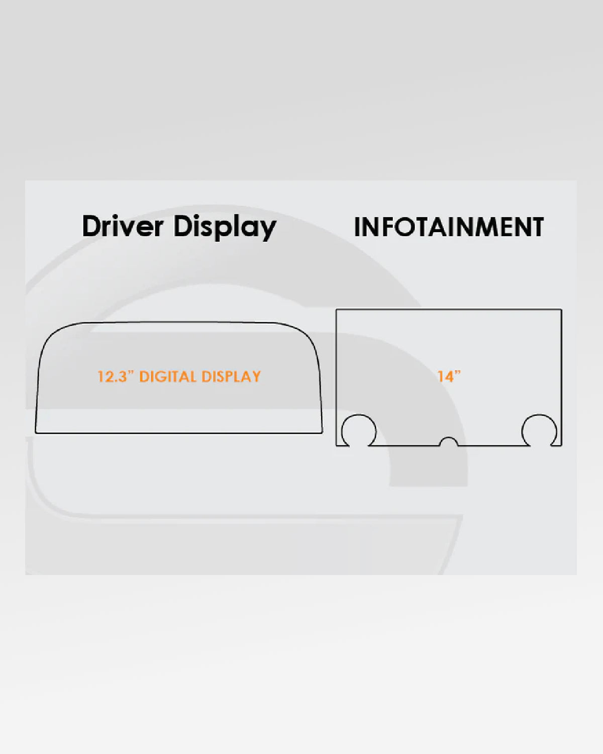 Screen ProTech 14 in Infotainment Screen and 12.3 in Instrument Panel Protection Film Kit in HD Gloss Clear for GX 550 (2024–Present)