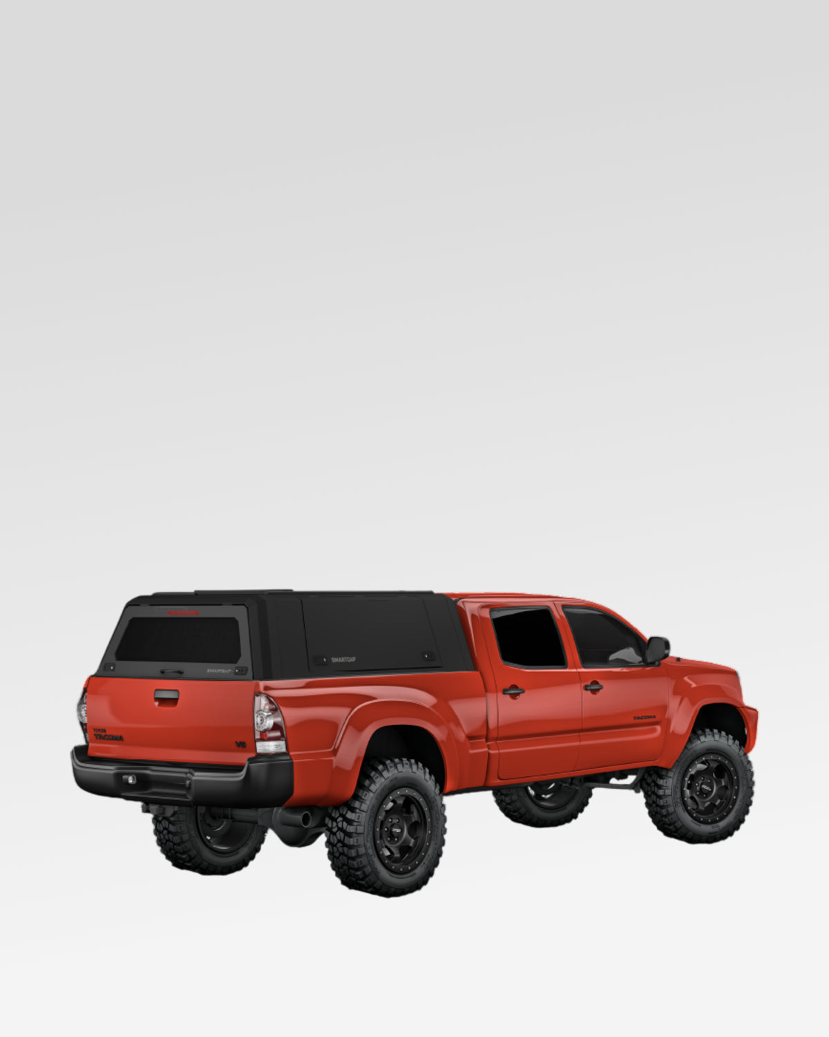 SmartCap Evo Adventure Truck Cap in Matte Black for 2nd-Gen Tacoma with 6 ft Bed (2005–2015)
