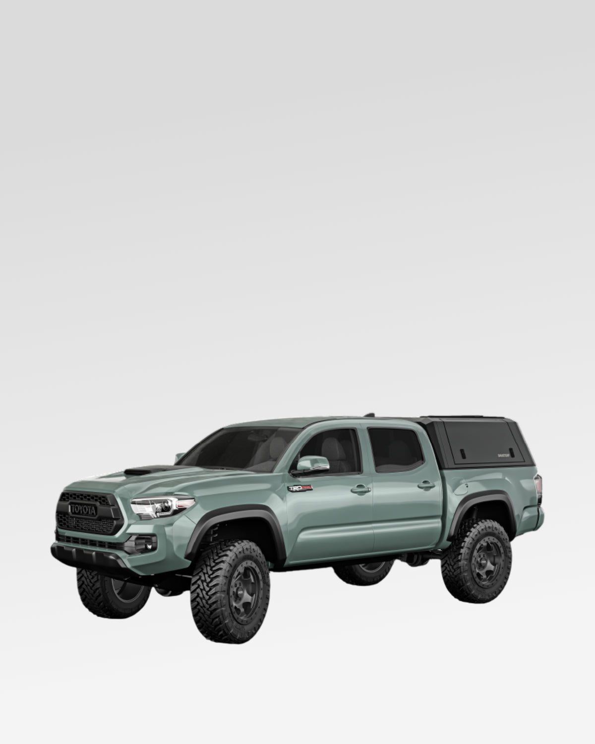 SmartCap Evo Adventure Truck Cap in Matte Black for 3rd-Gen Tacoma with 5 ft Bed (2016–2023)