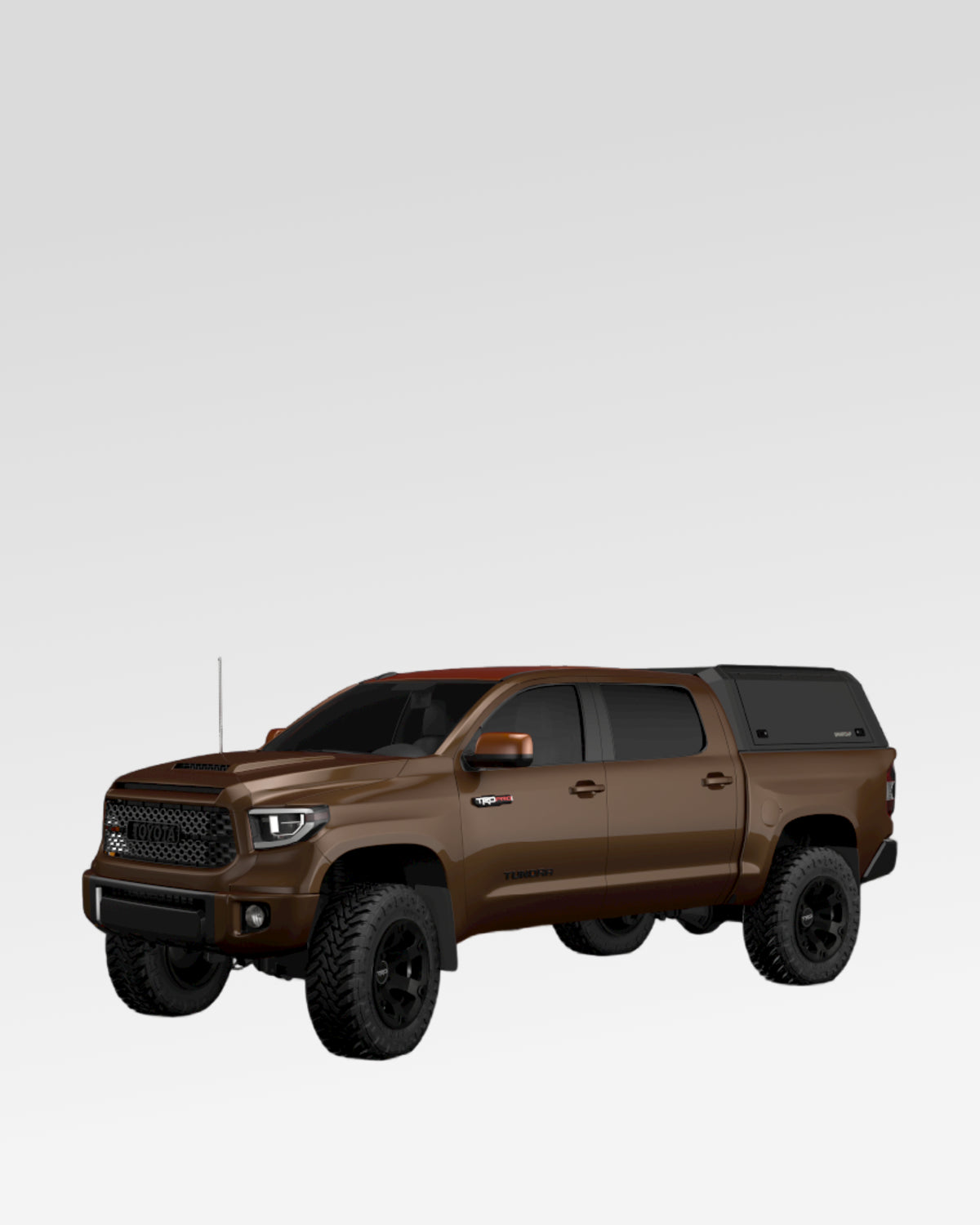 SmartCap Evo Adventure Truck Cap in Matte Black for Toyota Tundra with 5.5 ft Bed (2007–2021)