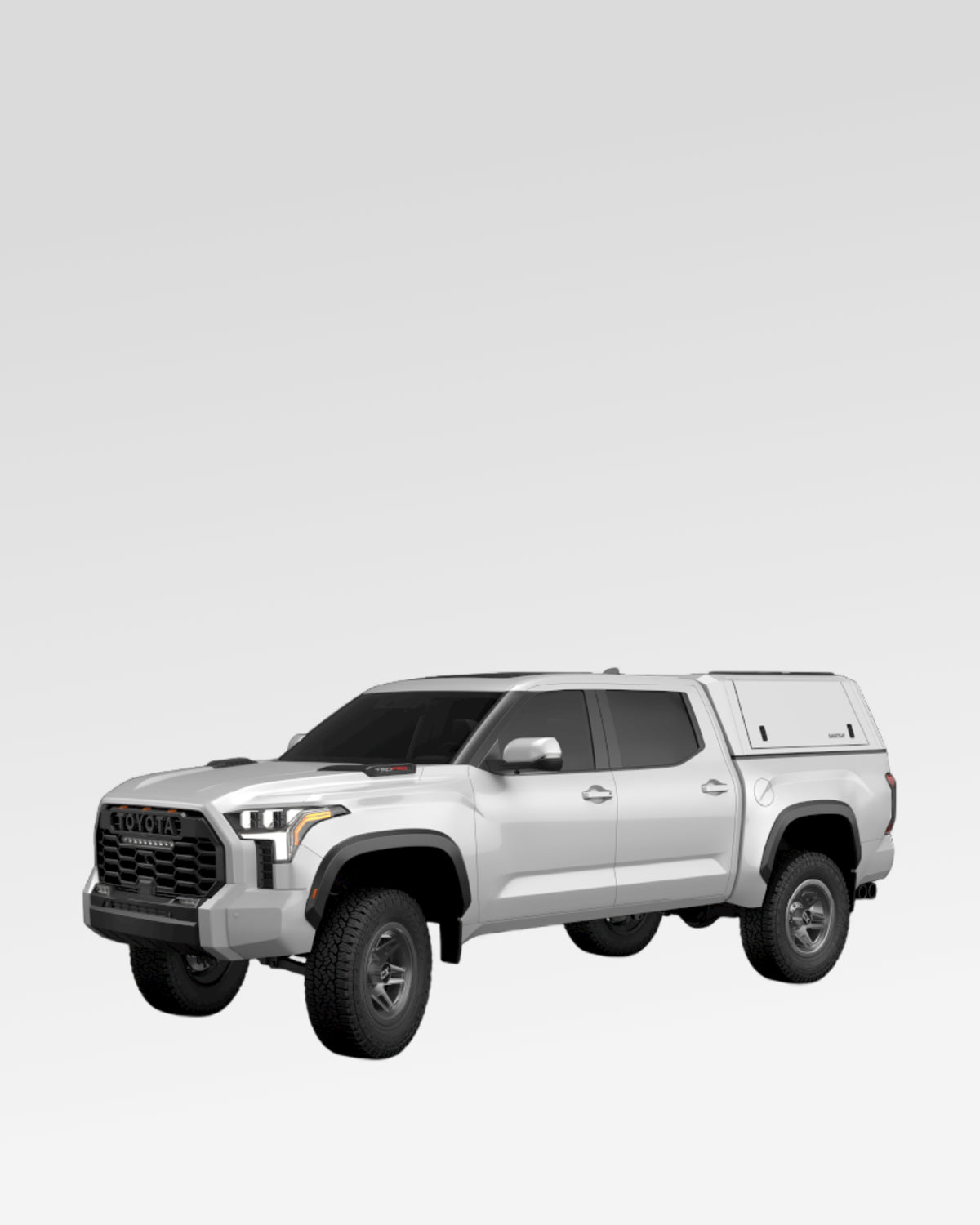SmartCap Evo Commercial Truck Cap in White for 3rd-Gen Tundra with 5.5 ft Bed (2022–Present)