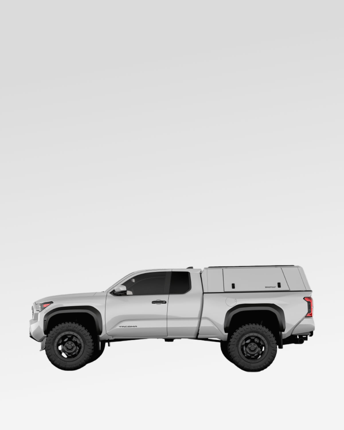 SmartCap Evo Commercial Truck Cap in White for 4th-Gen Tacoma with 6 ft Bed (2024–Present)