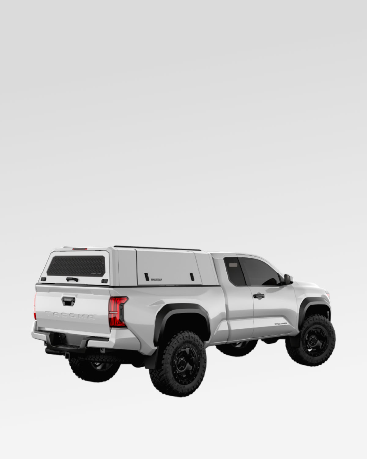 SmartCap Evo Commercial Truck Cap in White for 4th-Gen Tacoma with 6 ft Bed (2024–Present)