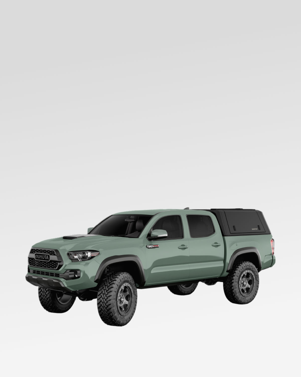 SmartCap Evo Defender Truck Cap in Matte Black for 3rd-Gen Tacoma with 5 ft Bed (2016–2023)