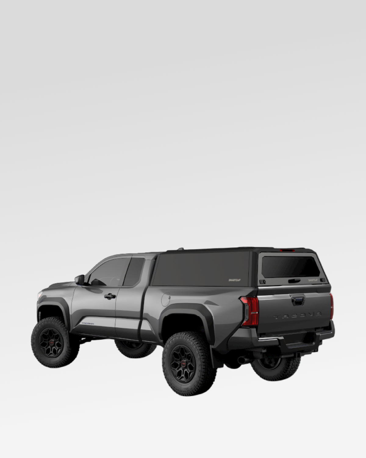 SmartCap Evo Hatchback Truck Cap in Matte Black for 4th-Gen Tacoma with 6 ft Bed (2024–Present)