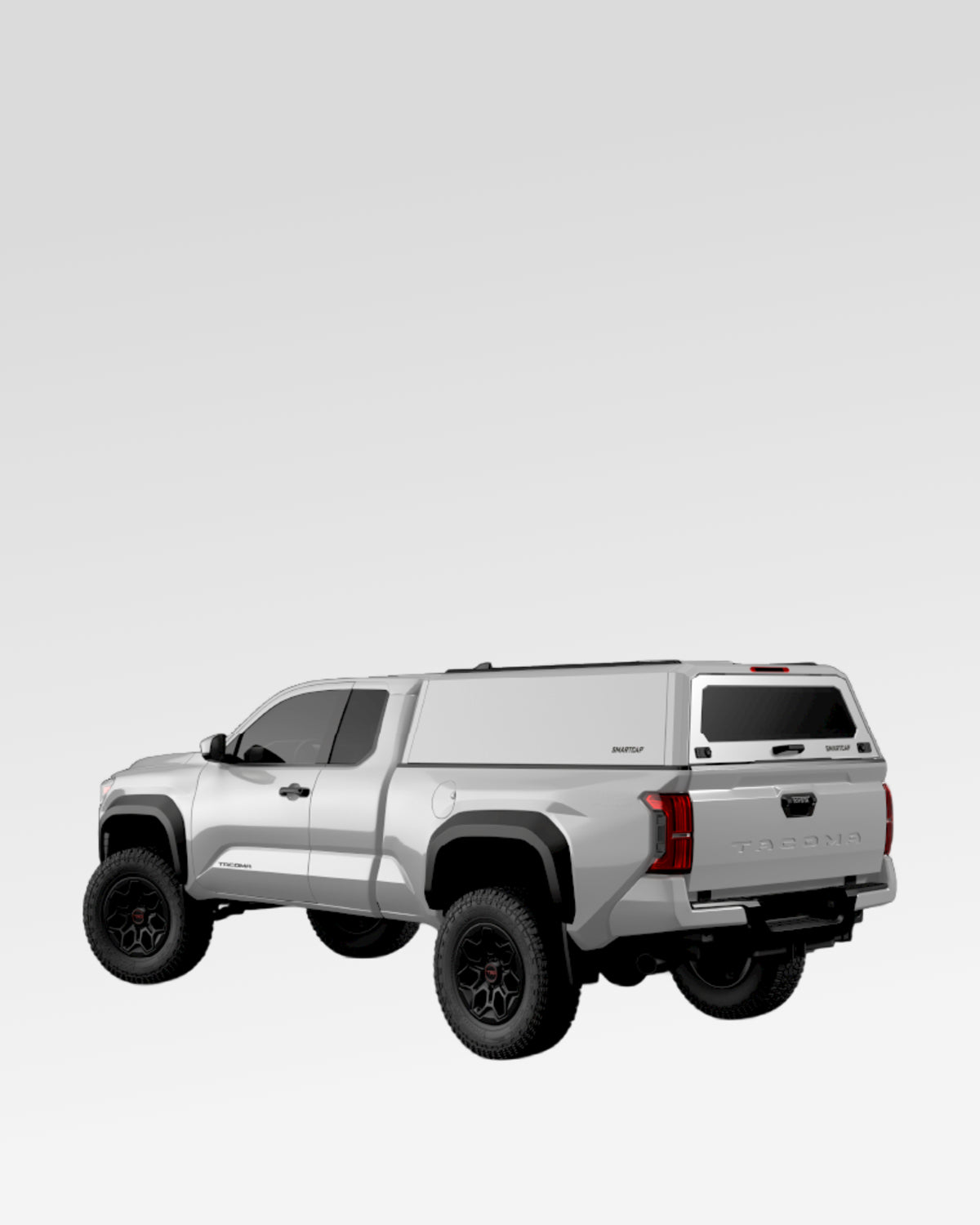 SmartCap Evo Hatchback Truck Cap in White for 4th-Gen Tacoma with 6 ft Bed (2024–Present)