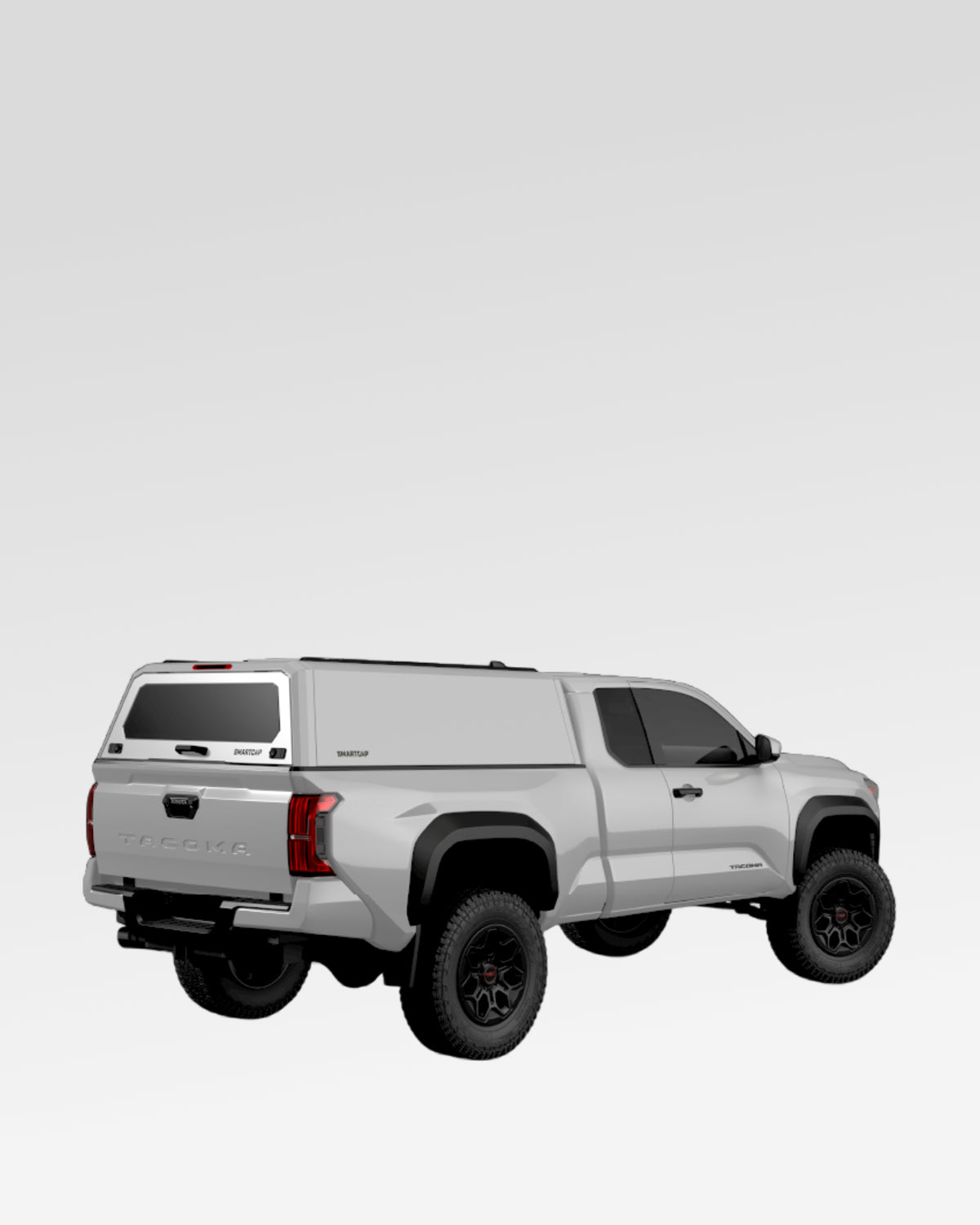 SmartCap Evo Hatchback Truck Cap in White for 4th-Gen Tacoma with 6 ft Bed (2024–Present)