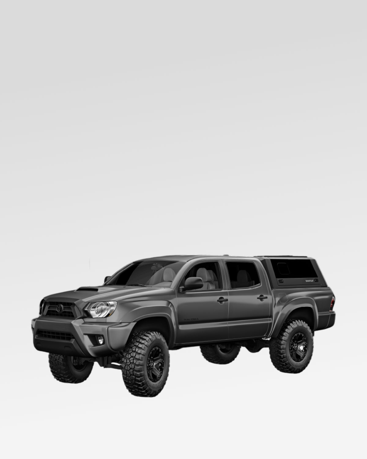 SmartCap Evo Sport Truck Cap in Matte Black for 2nd-Gen Tacoma with 5 ft Bed (2005–2015)