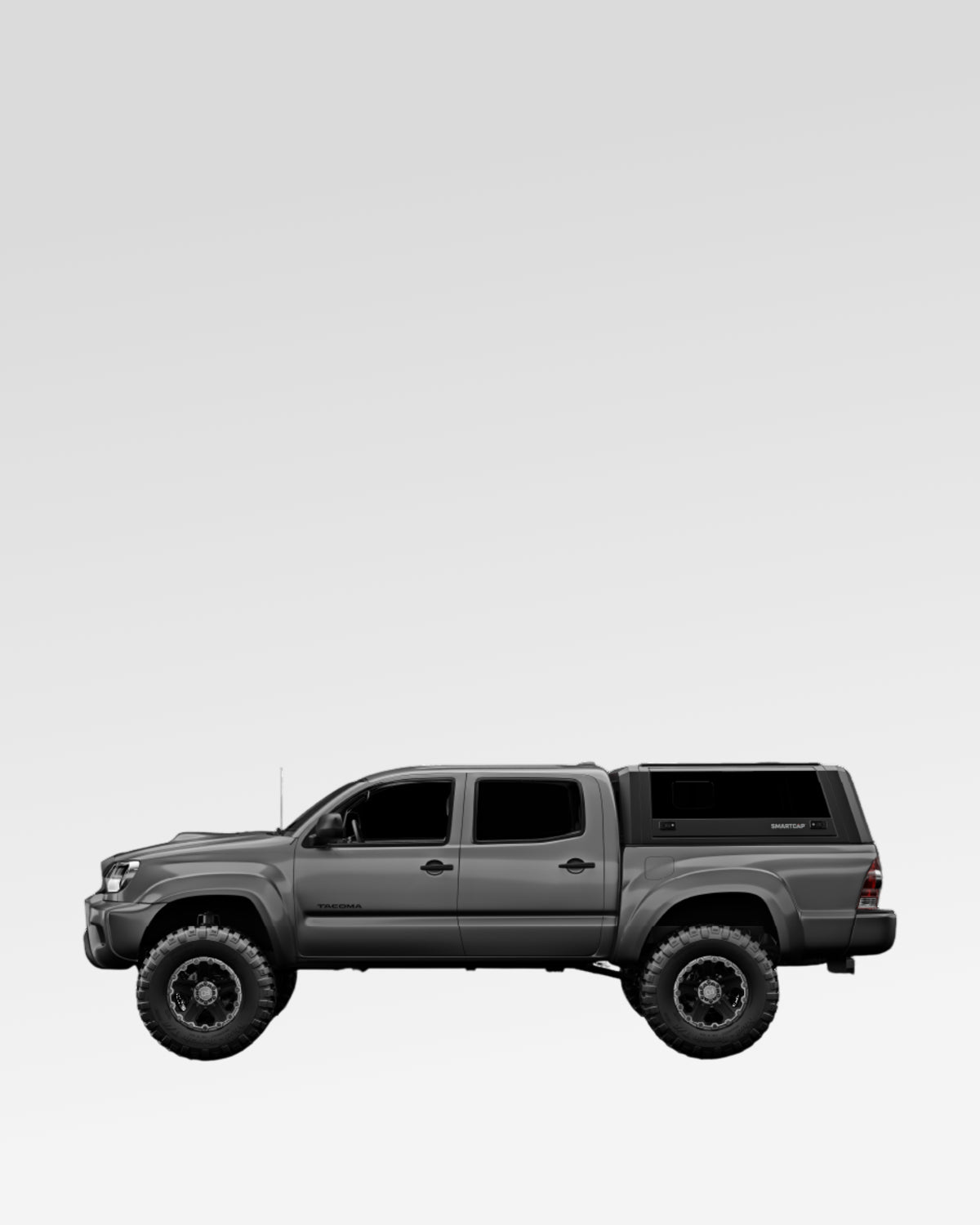 SmartCap Evo Sport Truck Cap in Matte Black for 2nd-Gen Tacoma with 5 ft Bed (2005–2015)