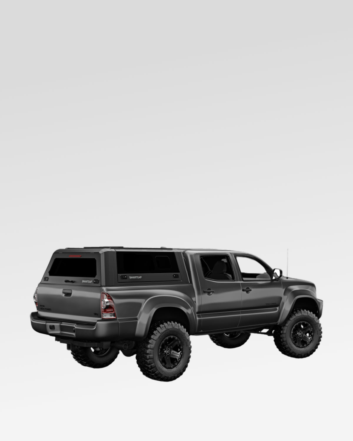 SmartCap Evo Sport Truck Cap in Matte Black for 2nd-Gen Tacoma with 5 ft Bed (2005–2015)