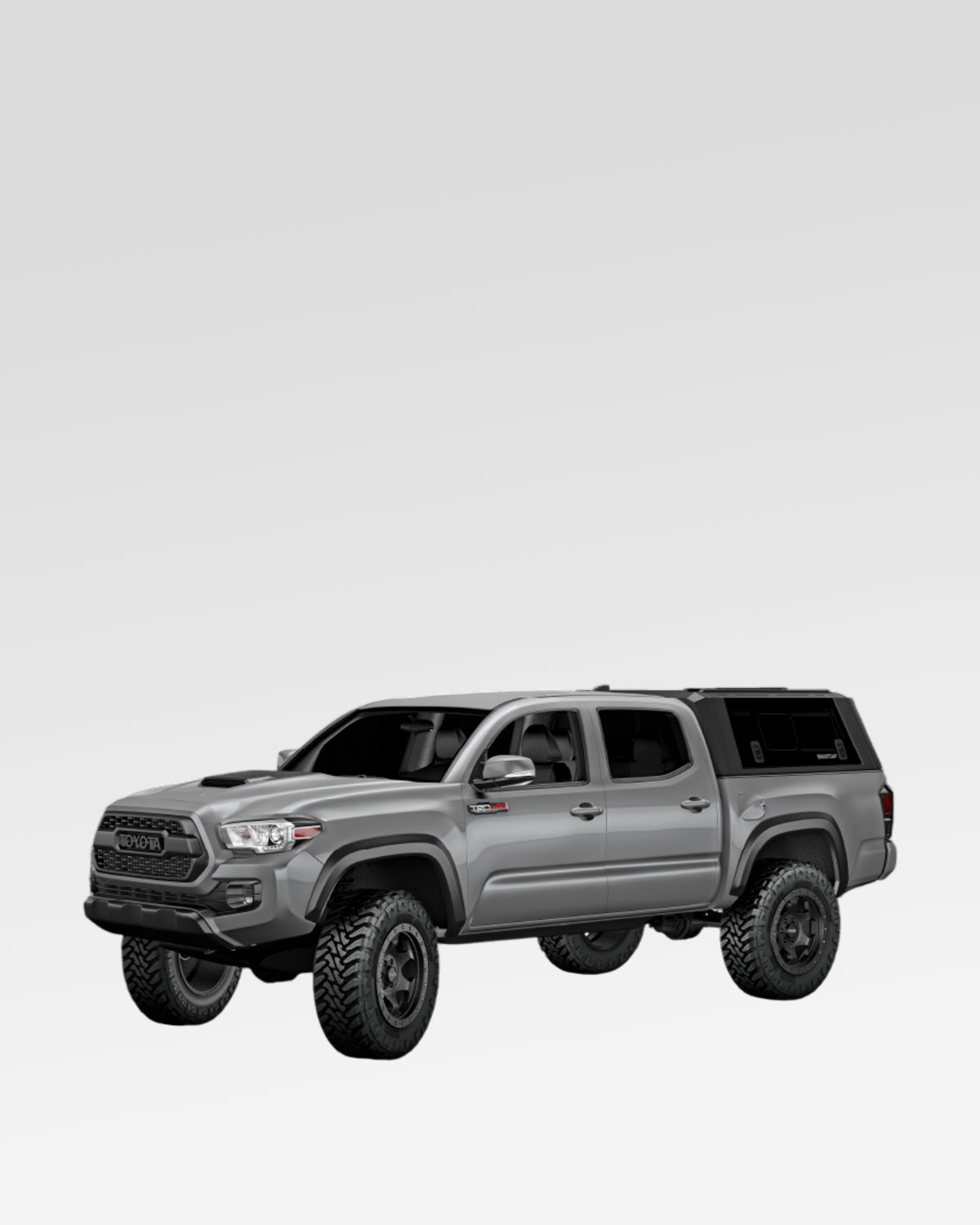 SmartCap Evo Sport Truck Cap in Matte Black for 3rd-Gen Tacoma with 5 ft Bed (2016–2023)