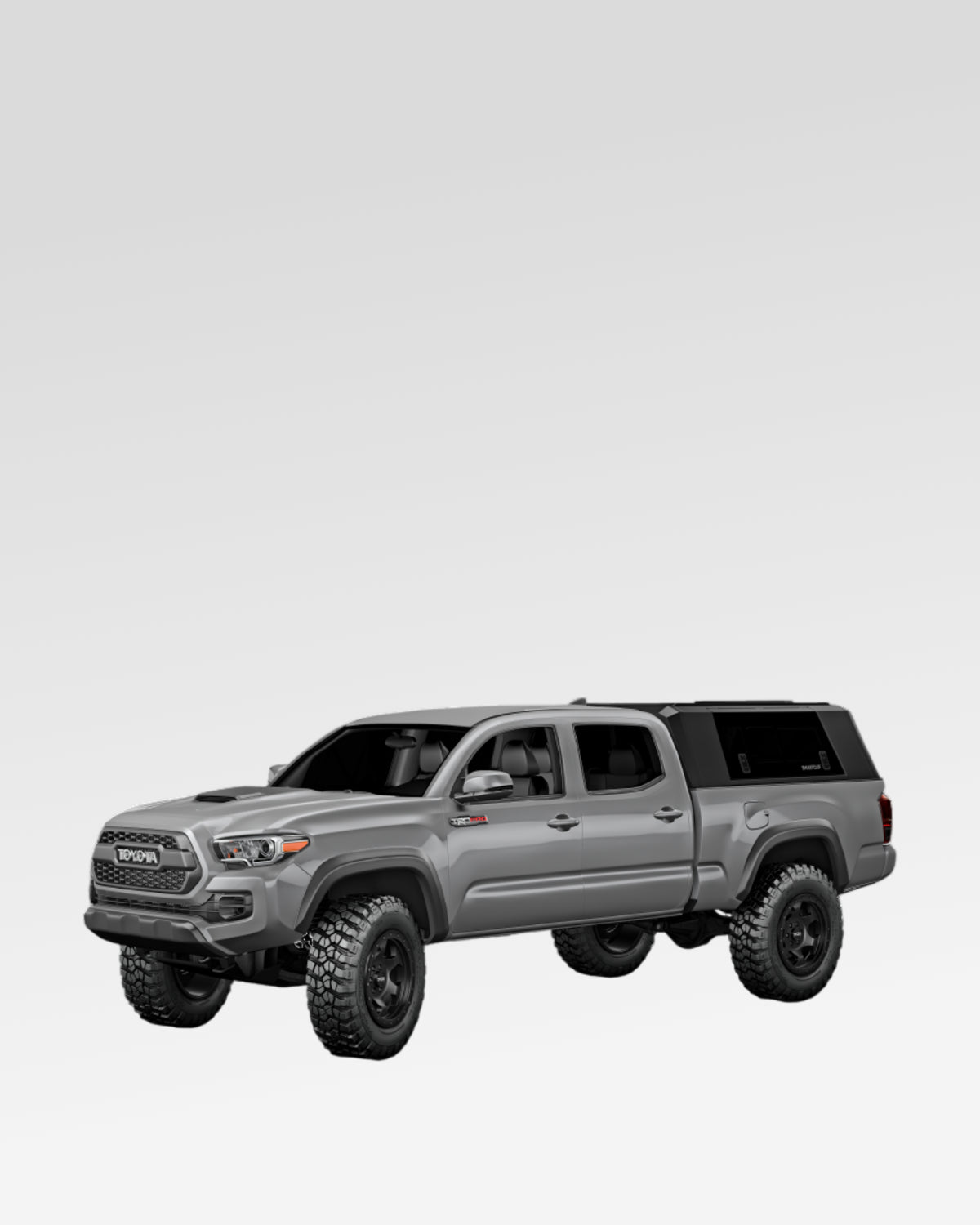 SmartCap Evo Sport Truck Cap in Matte Black for 3rd-Gen Tacoma with 6 ft Bed (2016–2023)