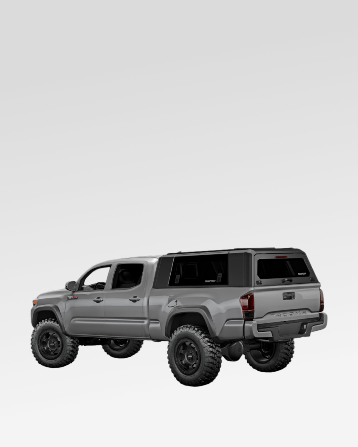 SmartCap Evo Sport Truck Cap in Matte Black for 3rd-Gen Tacoma with 6 ft Bed (2016–2023)
