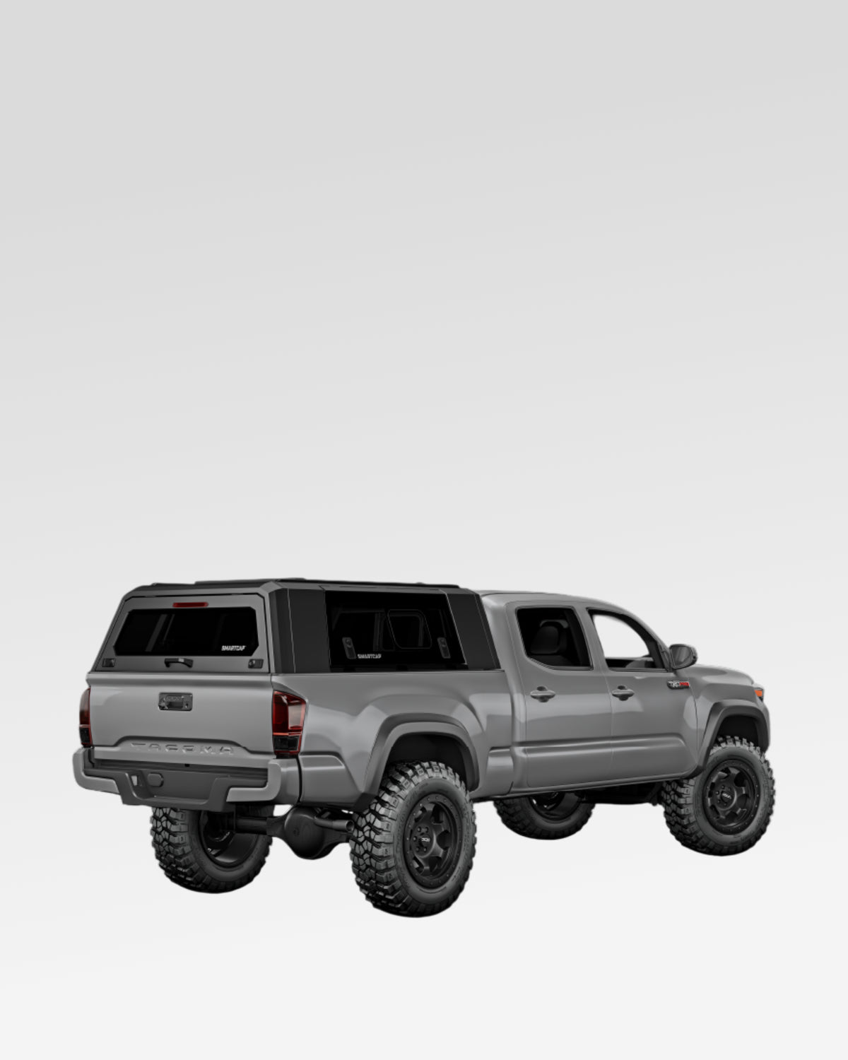 SmartCap Evo Sport Truck Cap in Matte Black for 3rd-Gen Tacoma with 6 ft Bed (2016–2023)