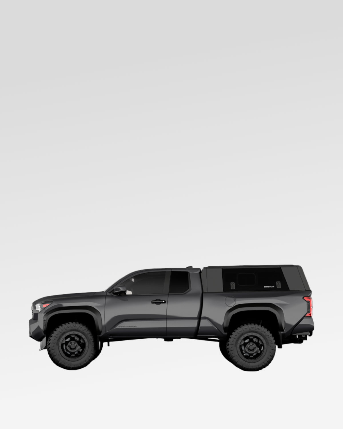 SmartCap Evo Sport Truck Cap in Matte Black for 4th-Gen Tacoma with 6 ft Bed (2024–Present)