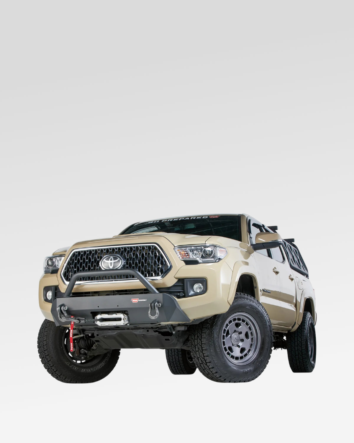 Warn Semi-Hidden Low-Profile Front Bumper for 3rd-Gen Tacoma (2016–2023)