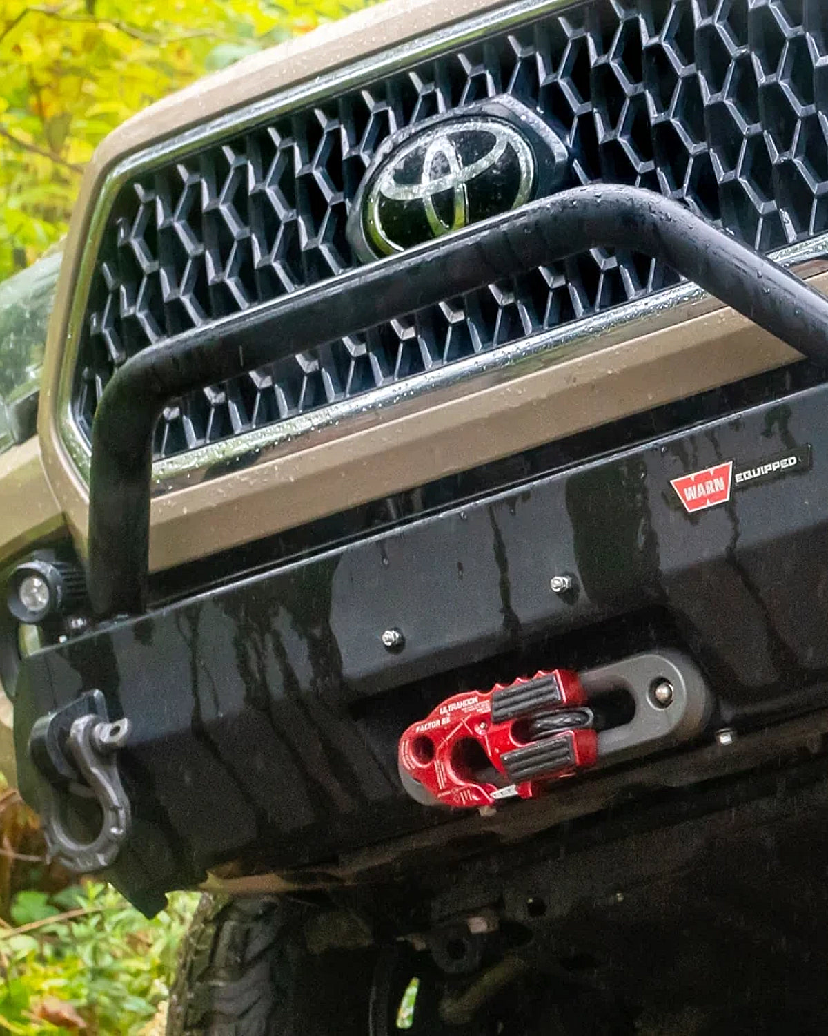 Warn Semi-Hidden Low-Profile Front Bumper for 3rd-Gen Tacoma (2016–2023)